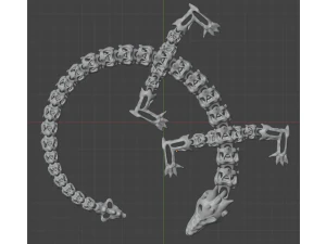 Skeleton-Dragon 3D Print Model