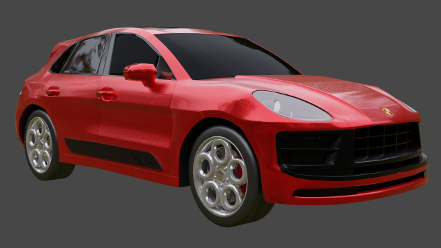 Porsche-macan Model 3D .c4d .max .obj .3ds .fbx .stl .blend 