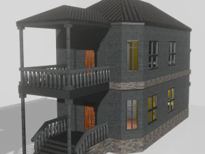 2-st&ouml;ckiges Haus 3D Modell