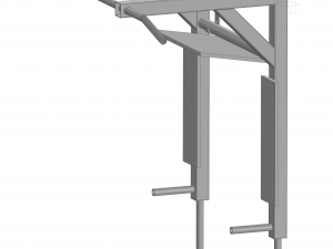 Pull-up bar 3D 모델
