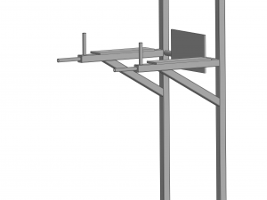 Horizontal bar parallel bars 3D 모델