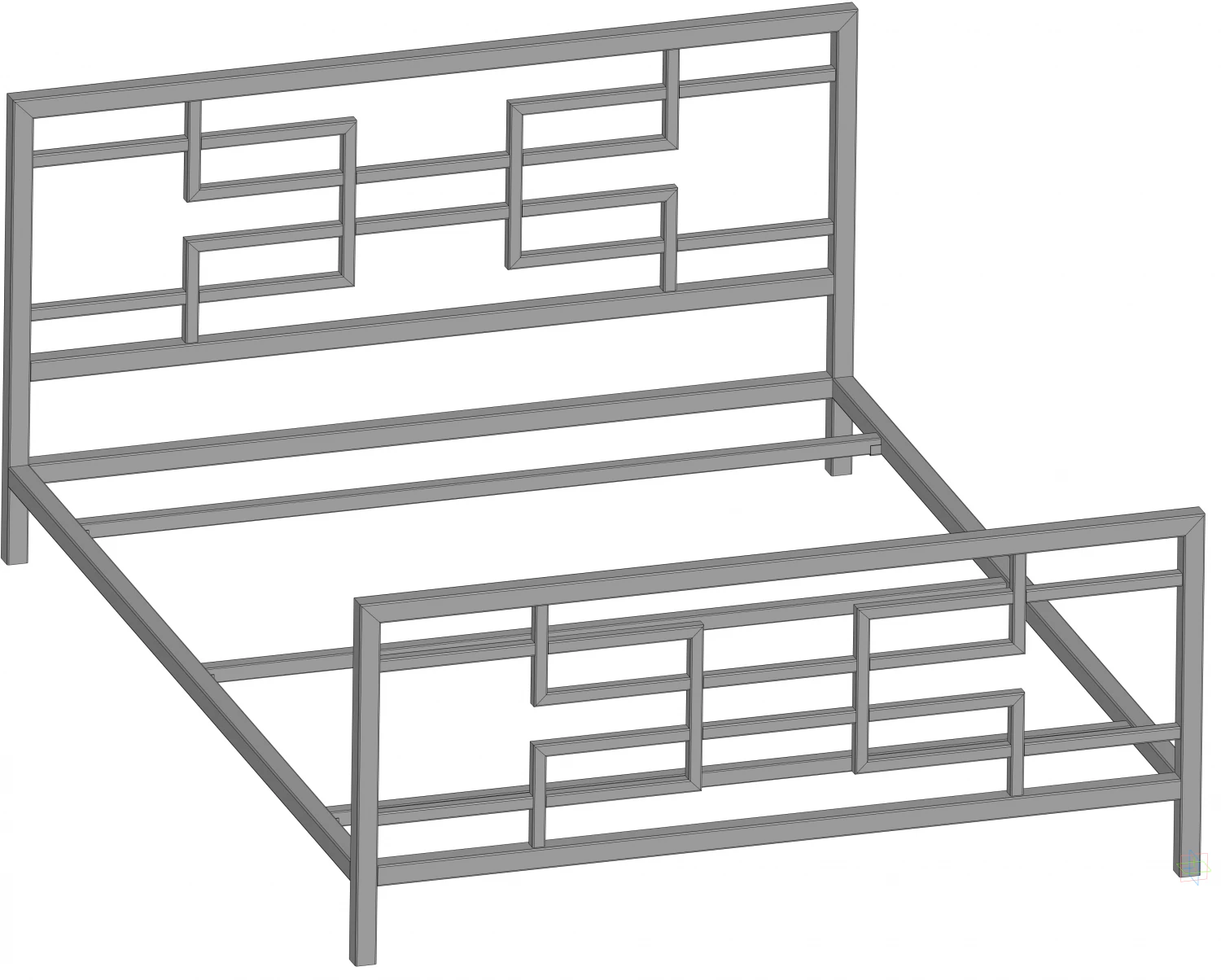 Bed 3D Model .c4d .max .obj .3ds .fbx .stl .blend 