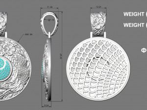 Pendant P002 3Dプリントモデル