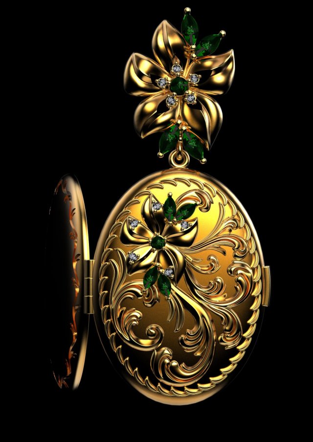 Pendant P006 Model do druku 3D .c4d .max .obj .3ds .fbx .stl .blend 