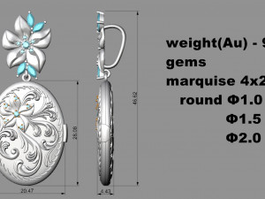 Pendant P006 Model do druku 3D