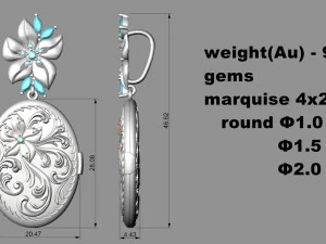 Pendant P006 3D Print Model