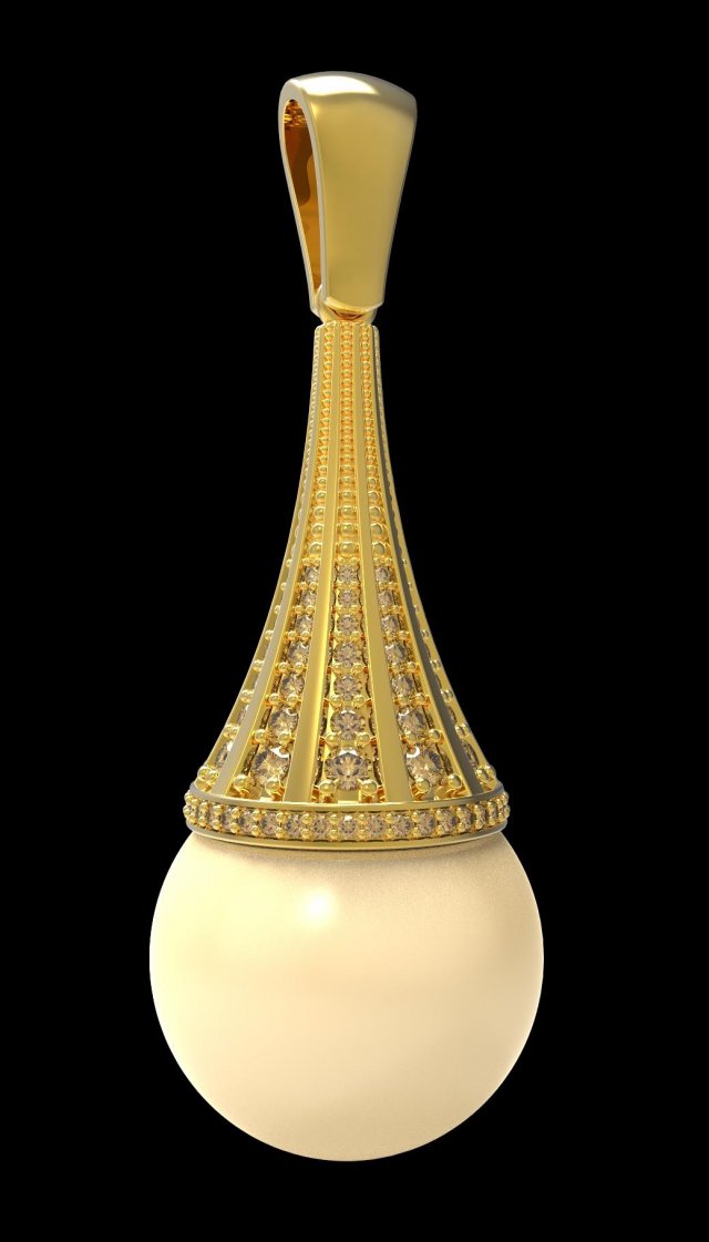 Pendant P008 3D Baskı Modeli .c4d .max .obj .3ds .fbx .stl .blend 