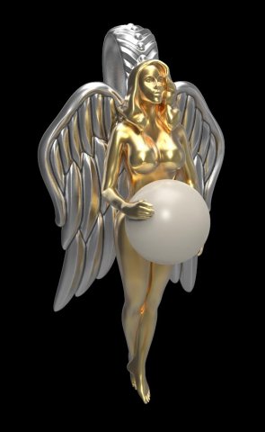 Pendant P011 3D Print Model .c4d .max .obj .3ds .fbx .stl .blend 