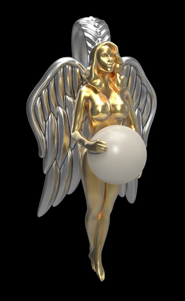 Pendant P011 3D Print Model .c4d .max .obj .3ds .fbx .stl .blend 