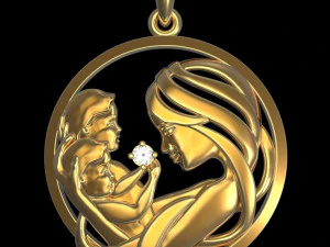 Pendentif P012 Modèles 3D en vedette