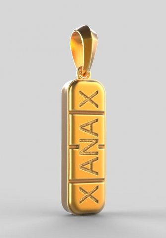 PENDANT P020 3Dプリントモデル .c4d .max .obj .3ds .fbx .stl .blend 