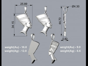 PENDANT P024 Model Cetak 3D