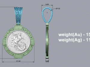 PENDANT P026 3D Print Model