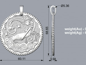 PENDANT P028 3Dプリントモデル