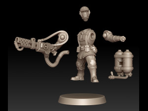 Cadian Shock Troops 3D Print Model
