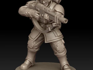 Cadian Shock Troops 3D Print Model