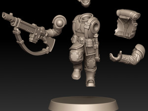Cadian Shock Troops 3D Print Model