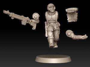 Cadian Shock Troops 3D Print Model