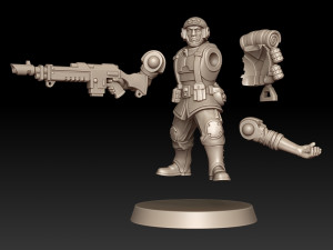 Cadian Shock Troops 3D Print Model