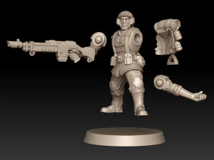 Cadian Shock Troops 3D Print Model