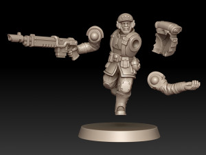 Cadian Shock Troops 3D Print Model