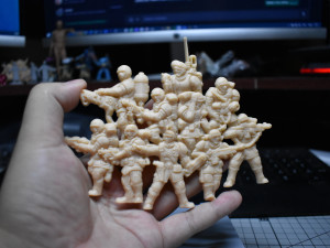 Cadian Shock Troops BAS-RELIEF 3D Принт Модель