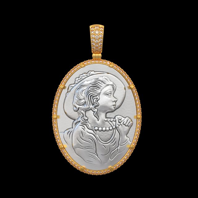PENDANT P039 3D Print Model .c4d .max .obj .3ds .fbx .stl .blend 