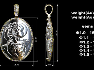 PENDANT P039 3D Print Model