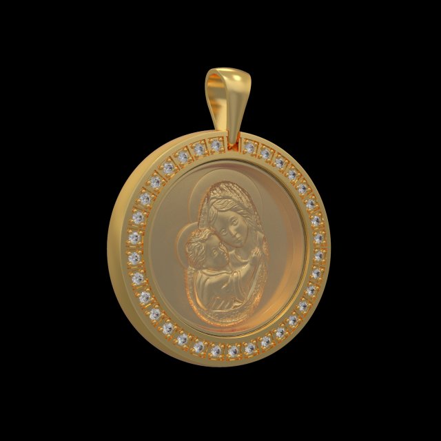 PENDANT P041 3D 프린트 모델 .c4d .max .obj .3ds .fbx .stl .blend 