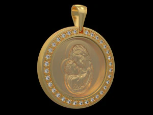 पेंडेंट P041 3D प्रिंट मॉडल