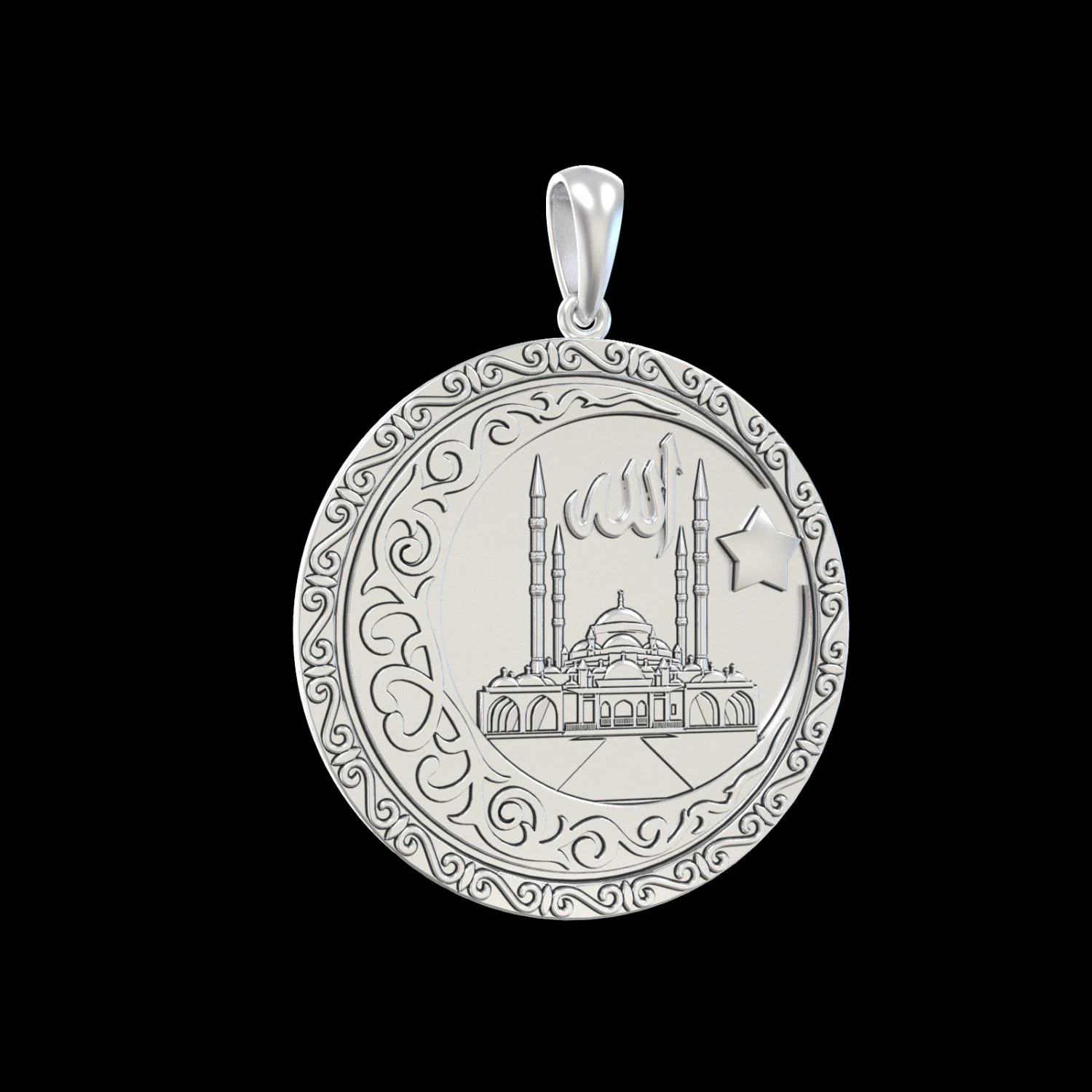 PENDANT P046 3D Print Model .c4d .max .obj .3ds .fbx .stl .blend 