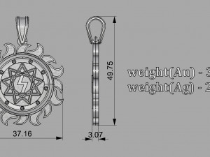 PENDANT P049 3D-printmodel