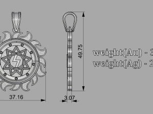 PENDANT P049 3D Print Model