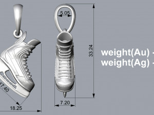 PENDANT P052 3D-printmodel