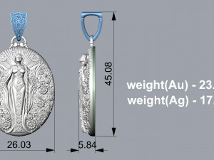 PENDANT P055 3Dプリントモデル