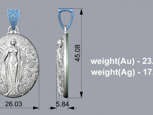 PENDANT P055 3D Print Model