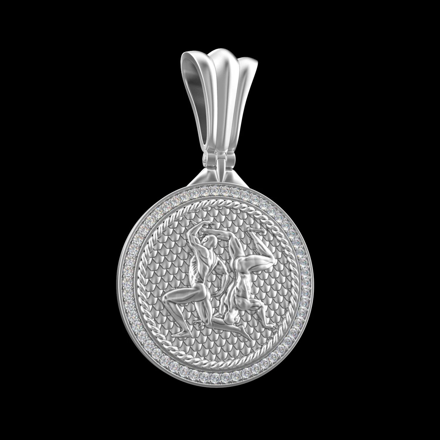 PENDANT P056 GEMINI 3D Print Model .c4d .max .obj .3ds .fbx .stl .blend