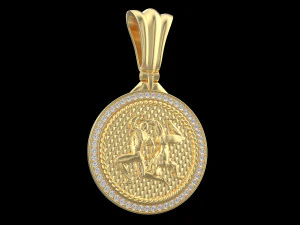PENDANT P056 GEMINI 3D Print Model