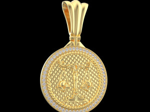 PENDANT P057 LIBRA 3D Print Model
