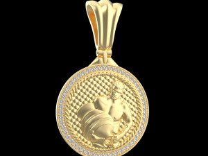 PENDANT P058 AQUARIUS Model do druku 3D