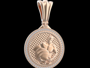 PENDANT P058 AQUARIUS Model do druku 3D