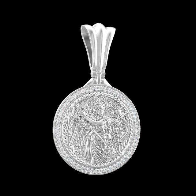 PENDANT P059 VIRGO 3D Принт Модель .c4d .max .obj .3ds .fbx .stl .blend 