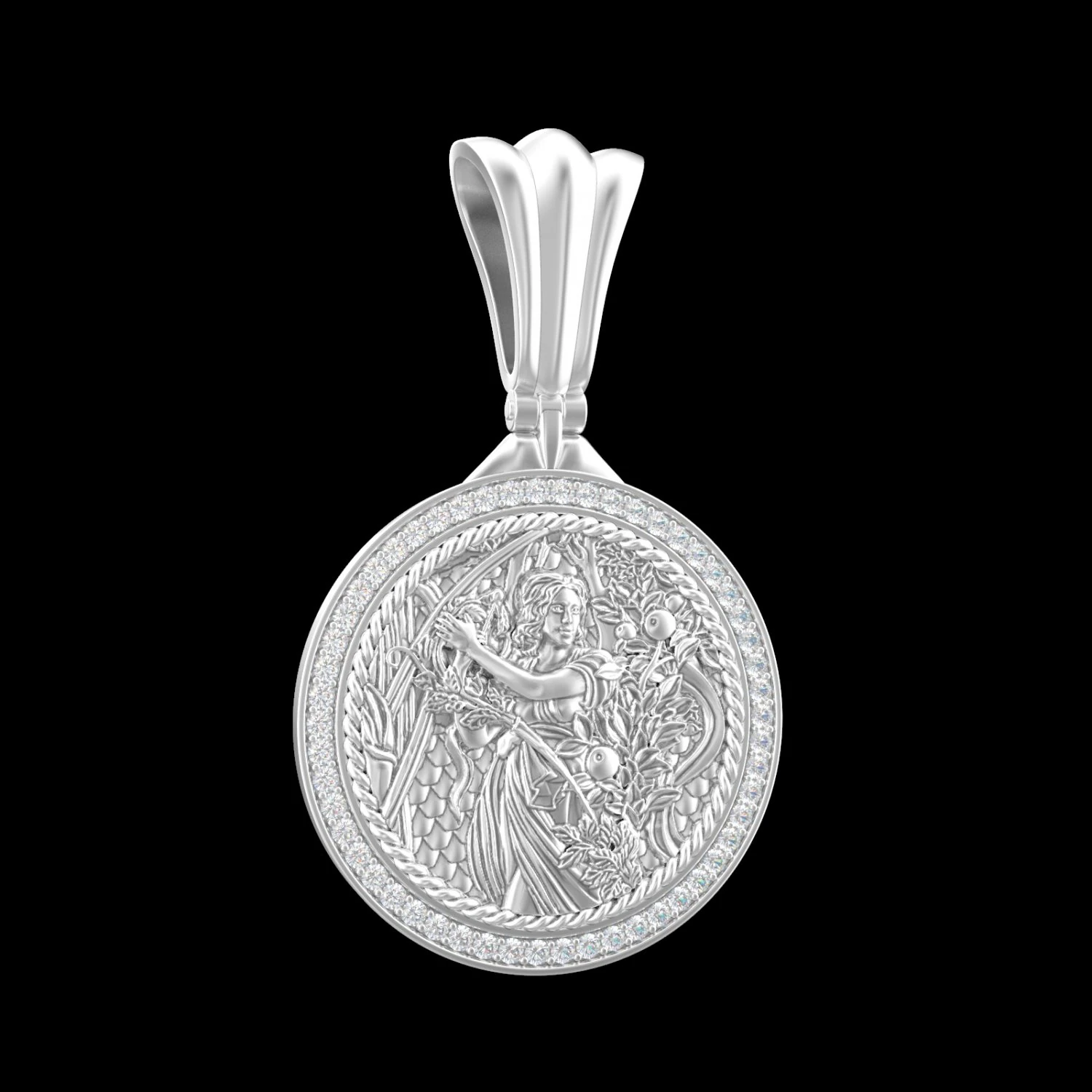 PENDANT P059 VIRGO 3D Print Model .c4d .max .obj .3ds .fbx .stl .blend