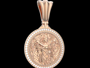 PENDANT P059 VIRGO 3D Print Model