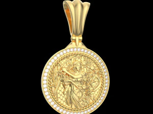 PENDANT P059 VIRGO 3D Print Model