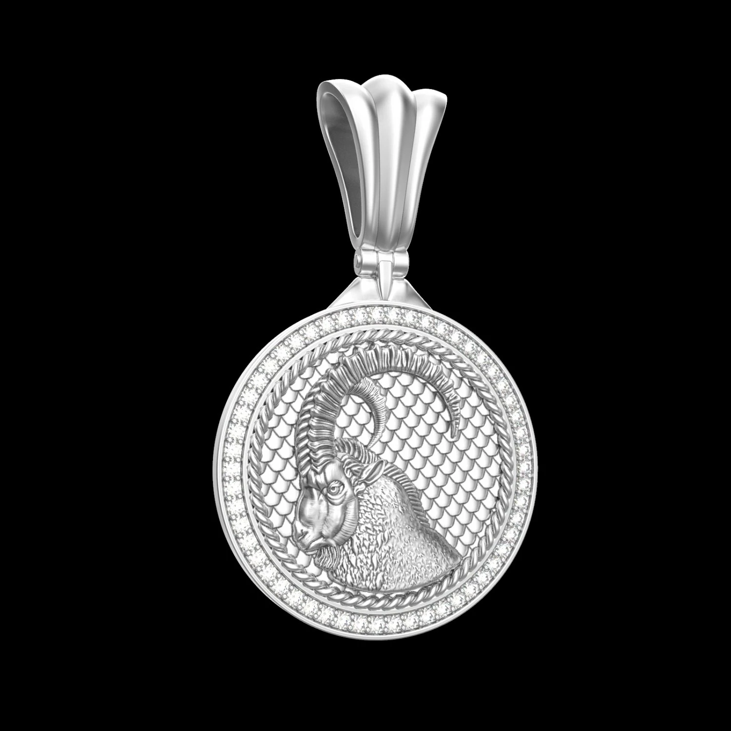 PENDANT P060 CAPRICORN 3D Print Model .c4d .max .obj .3ds .fbx .stl .blend