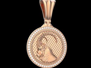 PENDANT P060 CAPRICORN 3D Print Model