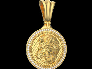 PENDANT P061 LION 3D Принт Модель