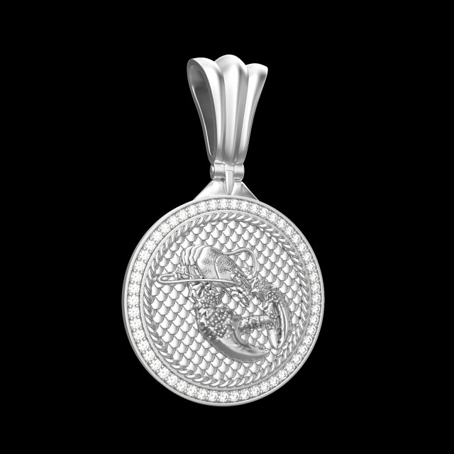PENDANT P063 ANCER Modelo de Impressão 3D .c4d .max .obj .3ds .fbx .stl .blend 