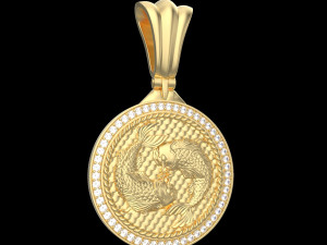 PENDANT P064 FISH 3D-printmodel
